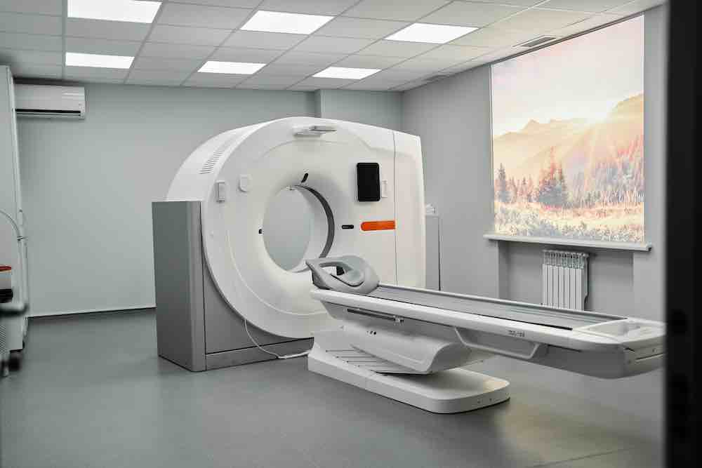 MRI magnetic resonance imaging scan device.
